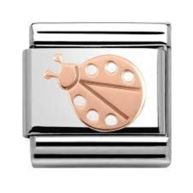 Nomination Link Rosékleurig - 430104-07 - Classic SYMBOLS - Ladybug Nomination Link Rosékleurig - 430104-07 - Classic SYMBOLS - Ladybug