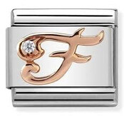 Nomination Link Rosékleurig - 430310-06 - Classic LETTERS - F Nomination Link Rosékleurig - 430310-06 - Classic LETTERS - F