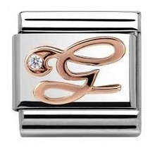 Nomination Link Rosékleurig - 430310-07 - Classic LETTERS - G