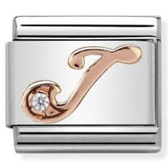 Nomination Link Rosékleurig - 430310-10 - Classic LETTERS - J