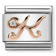 Nomination Link Rosékleurig - 430310-11- Classic LETTERS - K