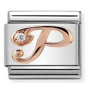 Nomination Link Rosékleurig - 430310-16 - Classic LETTERS - P Nomination Link Rosékleurig - 430310-16 - Classic LETTERS - P