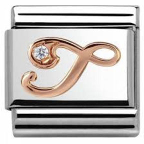 Nomination Link Rosékleurig - 430310-20 - Classic LETTERS - T