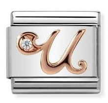 Nomination Link Rosékleurig - 430310-21 - Classic LETTERS - U