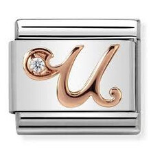 Nomination Link Rosékleurig - 430310-21 - Classic LETTERS - U