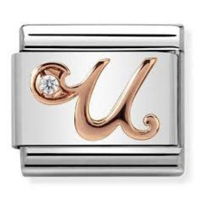 Nomination Link Rosékleurig - 430310-21 - Classic LETTERS - U