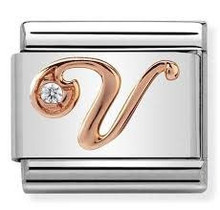 Nomination Link Rosékleurig - 430310-22 - Classic LETTERS - V