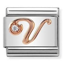 Nomination Link Rosékleurig - 430310-22 - Classic LETTERS - V