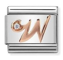 Nomination Link Rosékleurig - 430310-23 - Classic LETTERS - W