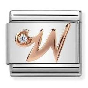 Nomination Link Rosékleurig - 430310-23 - Classic LETTERS - W