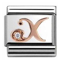 Nomination Link Rosékleurig - 430310-24 - Classic LETTERS - X