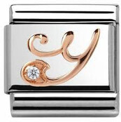 Nomination Link Rosékleurig - 430310-25 - Classic LETTERS - Y Nomination Link Rosékleurig - 430310-25 - Classic LETTERS - Y