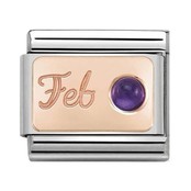 Nomination Link Rosékleurig - 430508-02 - Classic STONE of MONTH - February Amethyst Nomination Link Rosékleurig - 430508-02 - Classic STONE of MONTH - February Amethyst