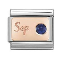 Nomination- 430508-09- Link Rosékleurig Classic STONE of MONTH - September Sapphire