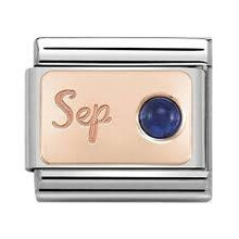 Nomination  Link Rosékleurig - 430508-09 - Classic STONE of MONTH - September Sapphire