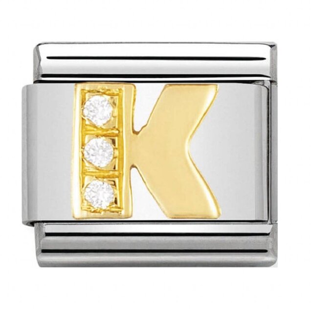 Nomination Link - 030301-11 - Classic Zirconia Letters - K Nomination Link - 030301-11 - Classic Zirconia Letters - K