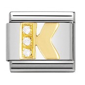 Nomination Link - 030301-11 - Classic Zirconia Letters - K Nomination Link - 030301-11 - Classic Zirconia Letters - K