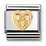 Nomination Nomination - 030311/11 Link Love White Heart 18k Goud