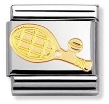 Nomination 030106/05 Link Sports Tennis Racket 18k Goud
