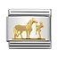 Nomination Nomination 030149/29 Symbols Horse With Rider 18k Goud