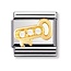 Nomination Nomination 030307/11 Link Daily Life White Key CZ 18k Goud