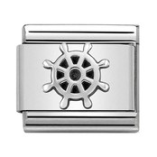 Nomination Link - 330101-26 - Classic OXIDIZED SYMBOLS - Boat Wheel