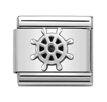 Nomination 330101/26 Oxidized Symbols Boat Wheel