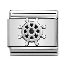 Nomination Link - 330101-26 - Classic OXIDIZED SYMBOLS - Boat Wheel