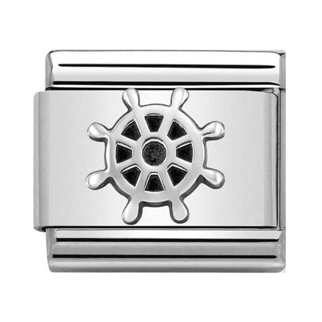Nomination Link - 330101-26 - Classic OXIDIZED SYMBOLS - Boat Wheel