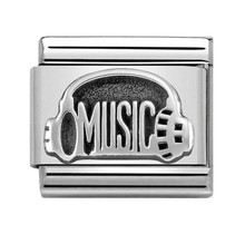 Nomination Link - 330101-34 - Classic OXIDIZED SYMBOLS - Headphones With Music
