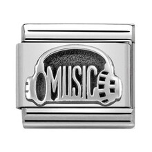 Nomination Link - 330101-34 - Classic OXIDIZED SYMBOLS - Headphones With Music