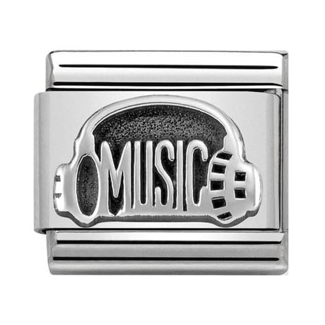 Nomination Link - 330101-34 - Classic OXIDIZED SYMBOLS - Headphones With Music Nomination Link - 330101-34 - Classic OXIDIZED SYMBOLS - Headphones With Music