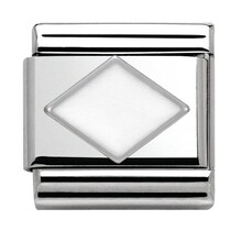Nomination Link - 330202-09 - Classic SYMBOLS - White Rhombus