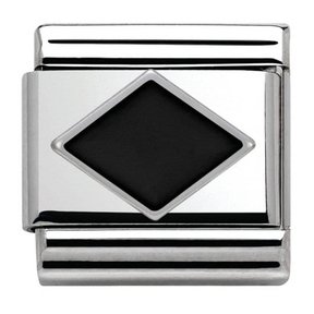 Nomination Link - 330202-10 - Classic SYMBOLS - Black Rhombus
