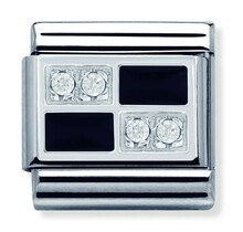 Nomination Link - 330306-01 - Classic CL SIMBOLS - Black Chessboard