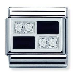 Nomination Link - 330306-01 - Classic CL SIMBOLS - Black Chessboard