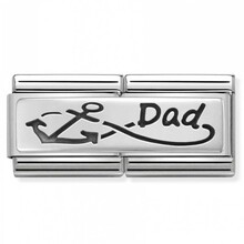 Nomination Link - 330710-05 - Classic DOUBLE ENGRAVED - Dad