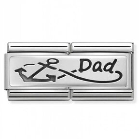 Nomination Link - 330710-05 - Classic DOUBLE ENGRAVED - Dad