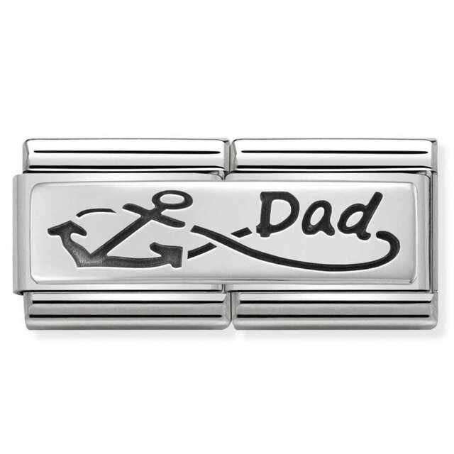 Nomination Link - 330710-05 - Classic DOUBLE ENGRAVED - Dad Nomination Link - 330710-05 - Classic DOUBLE ENGRAVED - Dad
