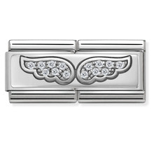 Nomination 330732/01 Double Rich CZ Angel Wings