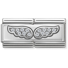 Nomination Link - 330732-01 - Classic DOUBLE RICH CZ - Angel Wings