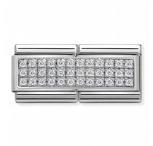 Nomination Link - 330733-01 - Classic DOUBLE PAVE - White CZ