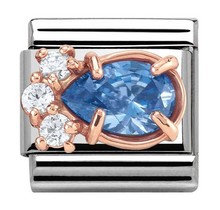 Nomination Link Rosékleurig- 430309-04 - Classic ZIRCONIA Lavender Drop