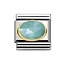 Nomination Nomination 030515/04 Faceted Jade Light Blue 18k Goud