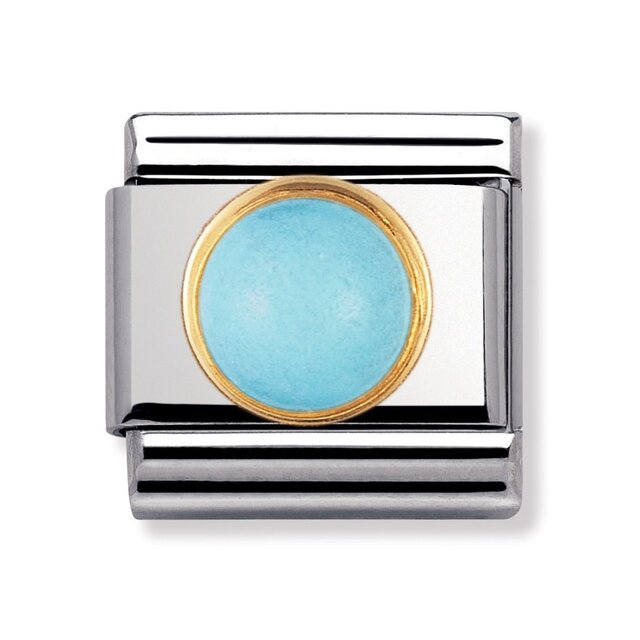 Nomination Link - 030503-06 - Classic ROUND STONES - Turquoise Nomination Link - 030503-06 - Classic ROUND STONES - Turquoise