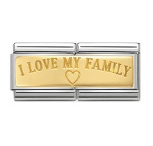 Nomination Link - 030710-03 - Classic DOUBLE ENGRAVED - I love my Family