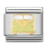 Nomination Link - 030270-03 - Classic PEACE AND LOVE - VW Van Green Gold Nomination Link - 030270-03 - Classic PEACE AND LOVE - VW Van Green Gold