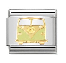 Nomination Link - 030270-03 - Classic PEACE AND LOVE - VW Van Green Gold