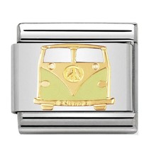 Nomination Link - 030270-03 - Classic PEACE AND LOVE - VW Van Green Gold