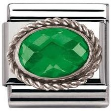 Nomination Link - 330606-027 - Faceted CZ Emerald Green